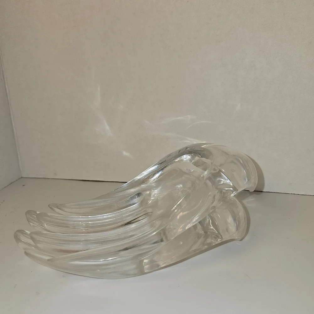 Vintage Clear Acrylic‎ Salad Hands Claw Servers Mid Century Modern Set of 2